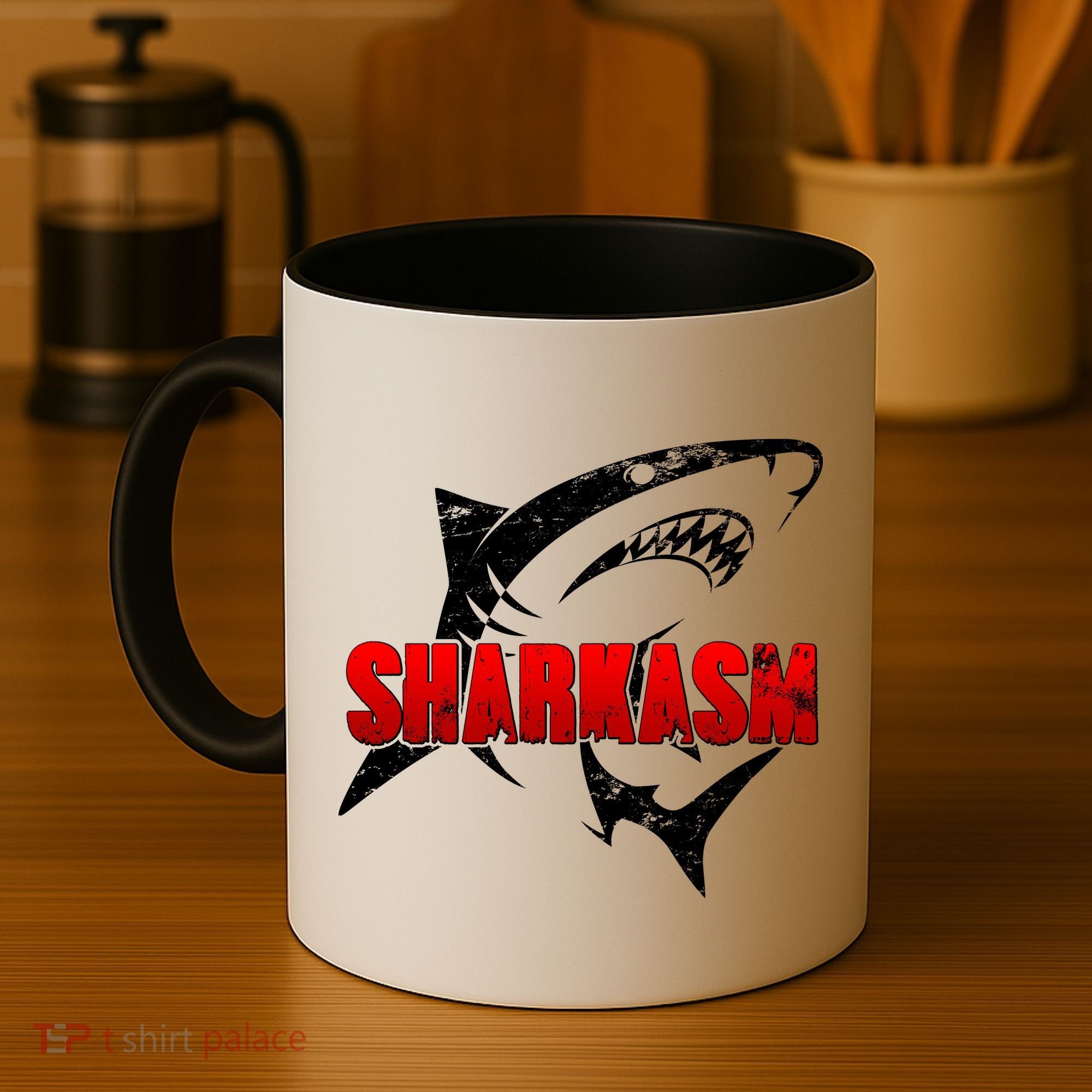 Funny Sharkasm Shark Fan Coffee Mug
