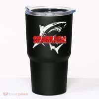 Funny Sharkasm Shark Fan Tumbler thumb 0