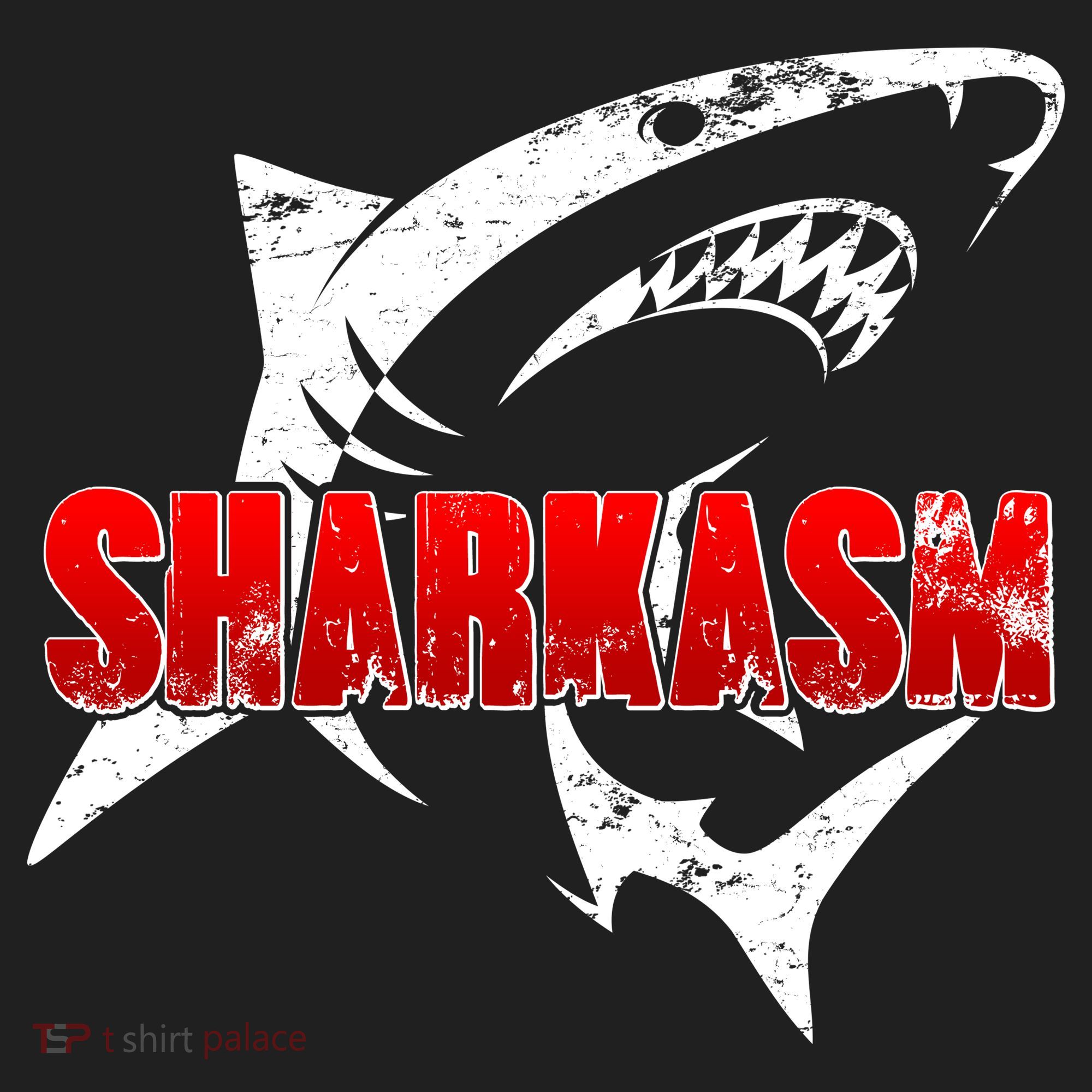 Funny Sharkasm Shark Fan Tumbler
