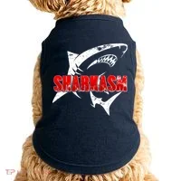 Funny Sharkasm Shark Fan Doggie Tank thumb 0