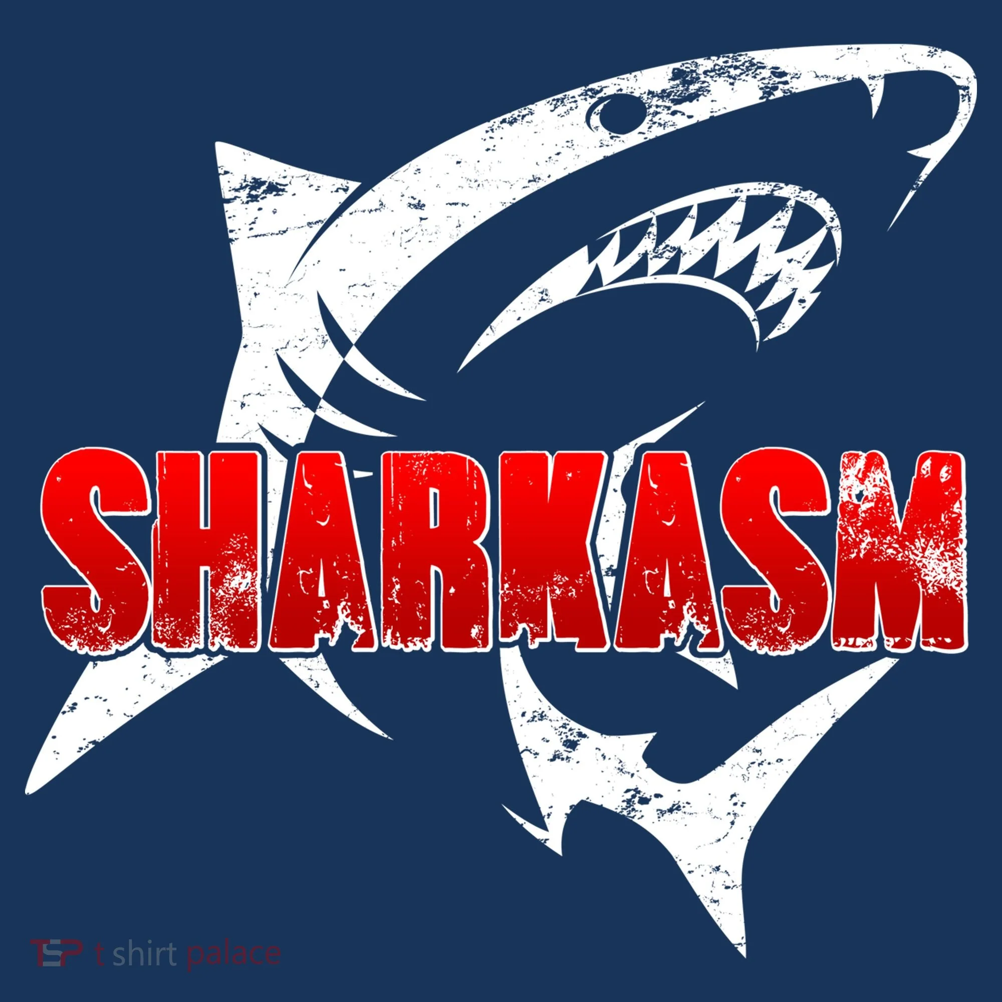 Funny Sharkasm Shark Fan Doggie Tank