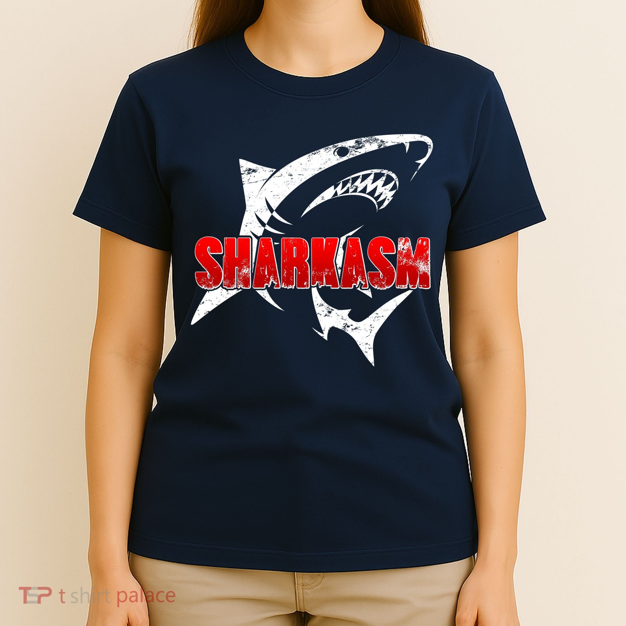 Funny Sharkasm Shark Fan T-Shirt