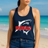 Funny Sharkasm Shark Fan Women's Tank Top thumb 2