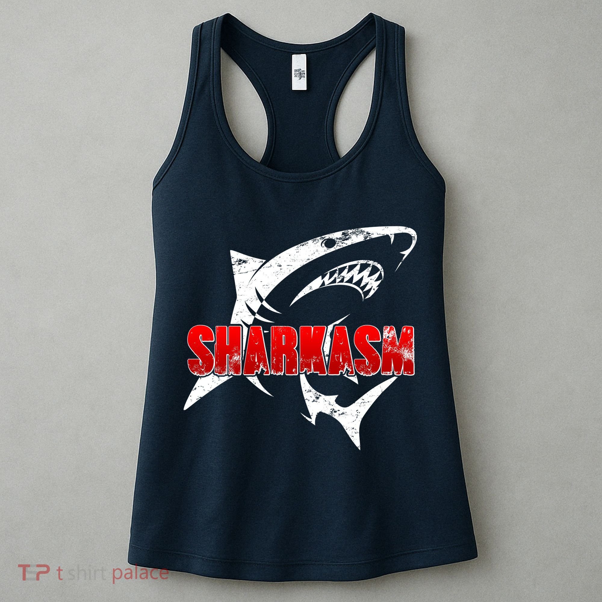Funny Sharkasm Shark Fan Women's Tank Top