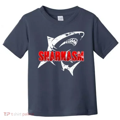Funny Sharkasm Shark Fan Toddler T-Shirt