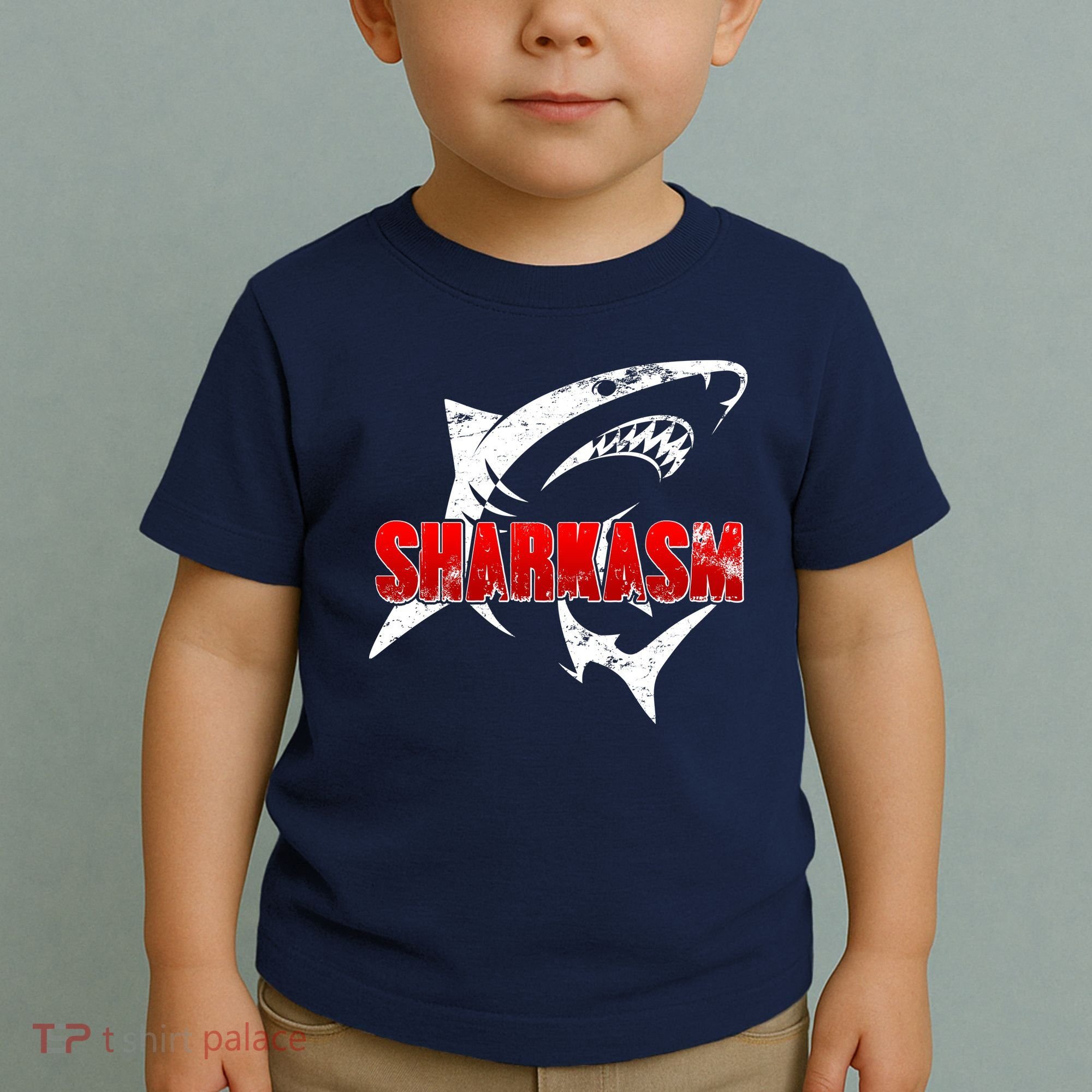 Funny Sharkasm Shark Fan Toddler T-Shirt