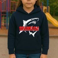 Funny Sharkasm Shark Fan Kids Hoodie thumb 3