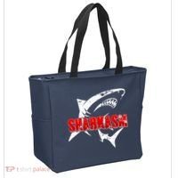 Funny Sharkasm Shark Fan Tote Bag thumb 2