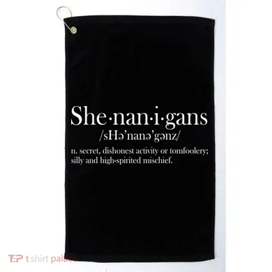 Funny Shenanigans Definition Golf Towel