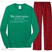 Funny Shenanigans Definition Long Sleeve Pajama Set thumb 0