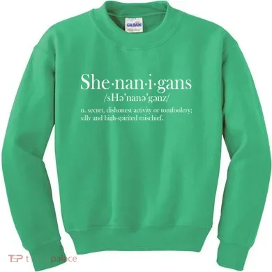 Funny Shenanigans Definition Kids Sweatshirt