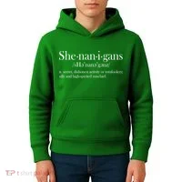 Funny Shenanigans Definition Kids Hoodie thumb 4