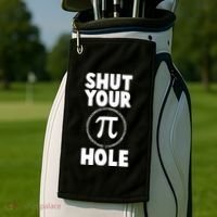 Funny Shut Your Pi Hole 3.14 March 14 Golf Towel thumb 2