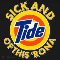 Funny Sick And Tide Of This 'Rona USA-Made Doggie Bandana thumb 2