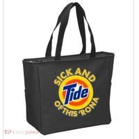 Funny Sick And Tide Of This 'Rona Tote Bag thumb 2