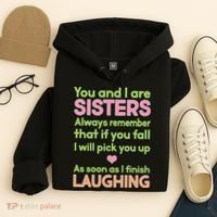 Funny Sisters Laughing Hoodie thumb 4