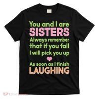 Funny Sisters Laughing T-Shirt thumb 0