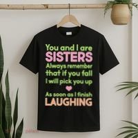 Funny Sisters Laughing T-Shirt thumb 2