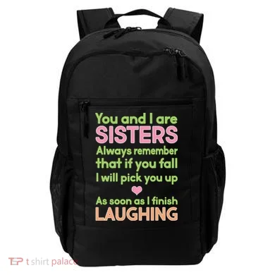 Funny Sisters Laughing Backpack