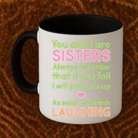 Funny Sisters Laughing Coffee Mug thumb 2