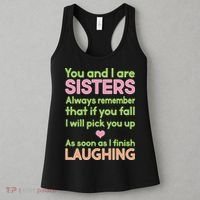 Funny Sisters Laughing Women's Tank Top thumb 3