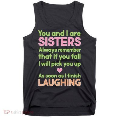 Funny Sisters Laughing Tank Top