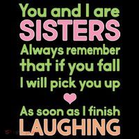 Funny Sisters Laughing Kids Hoodie thumb 5