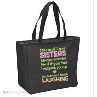 Funny Sisters Laughing Tote Bag thumb 2