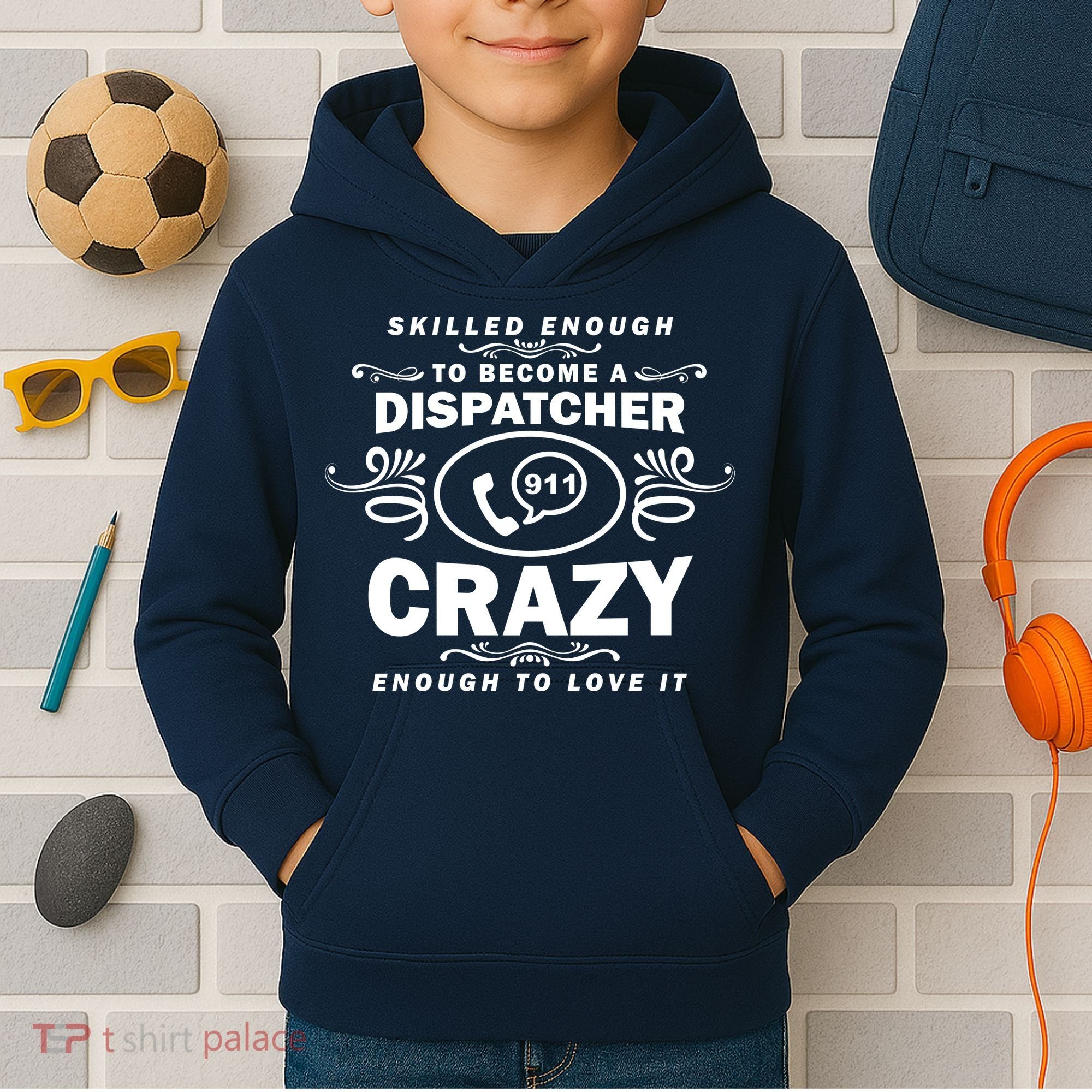 Funny Skilled Dispatcher Kids Hoodie