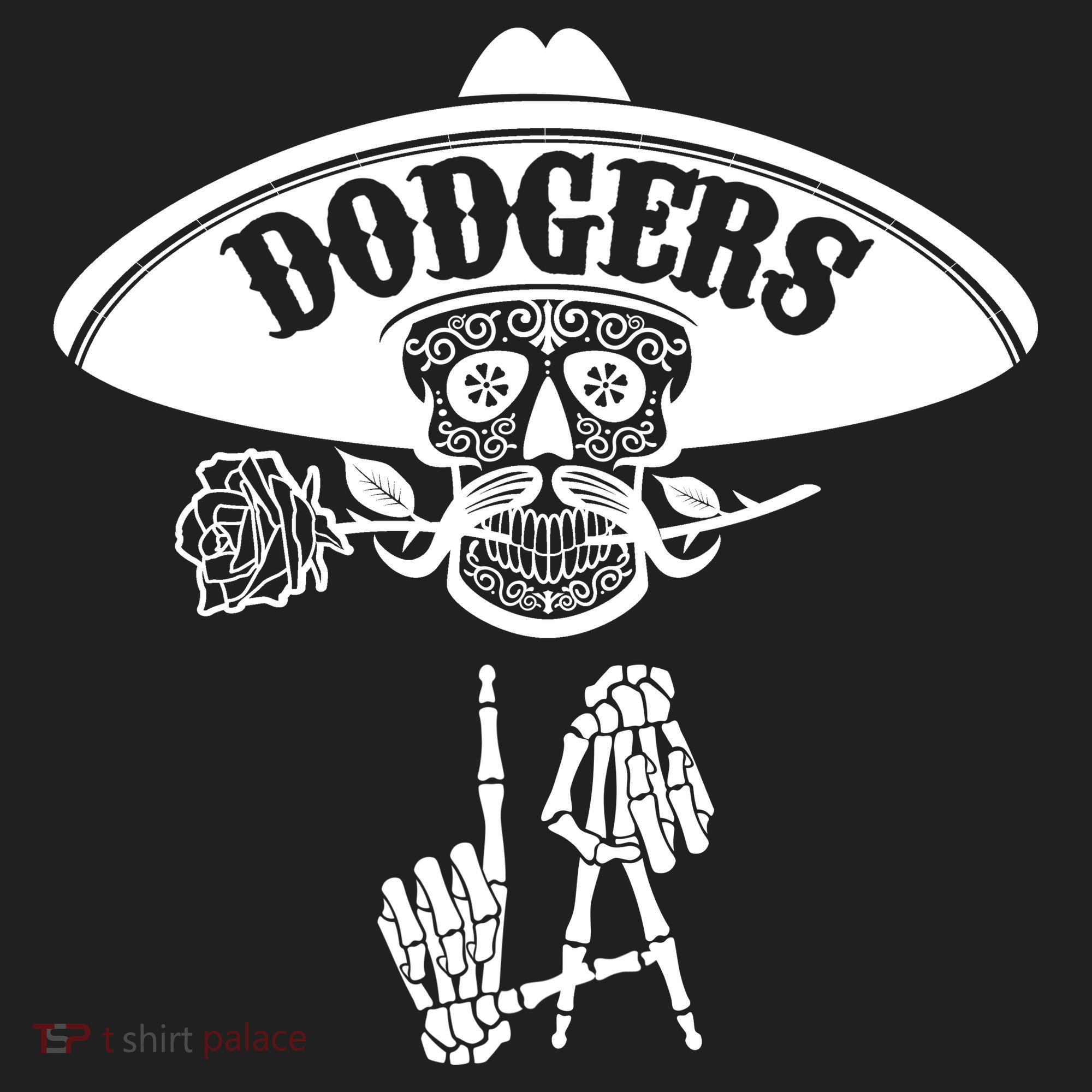 Funny Skull Dodgers Women's Sweatshirt