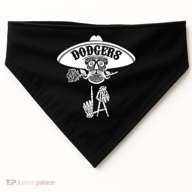Funny Skull Dodgers USA-Made Doggie Bandana