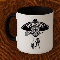 Funny Skull Dodgers Coffee Mug thumb 2