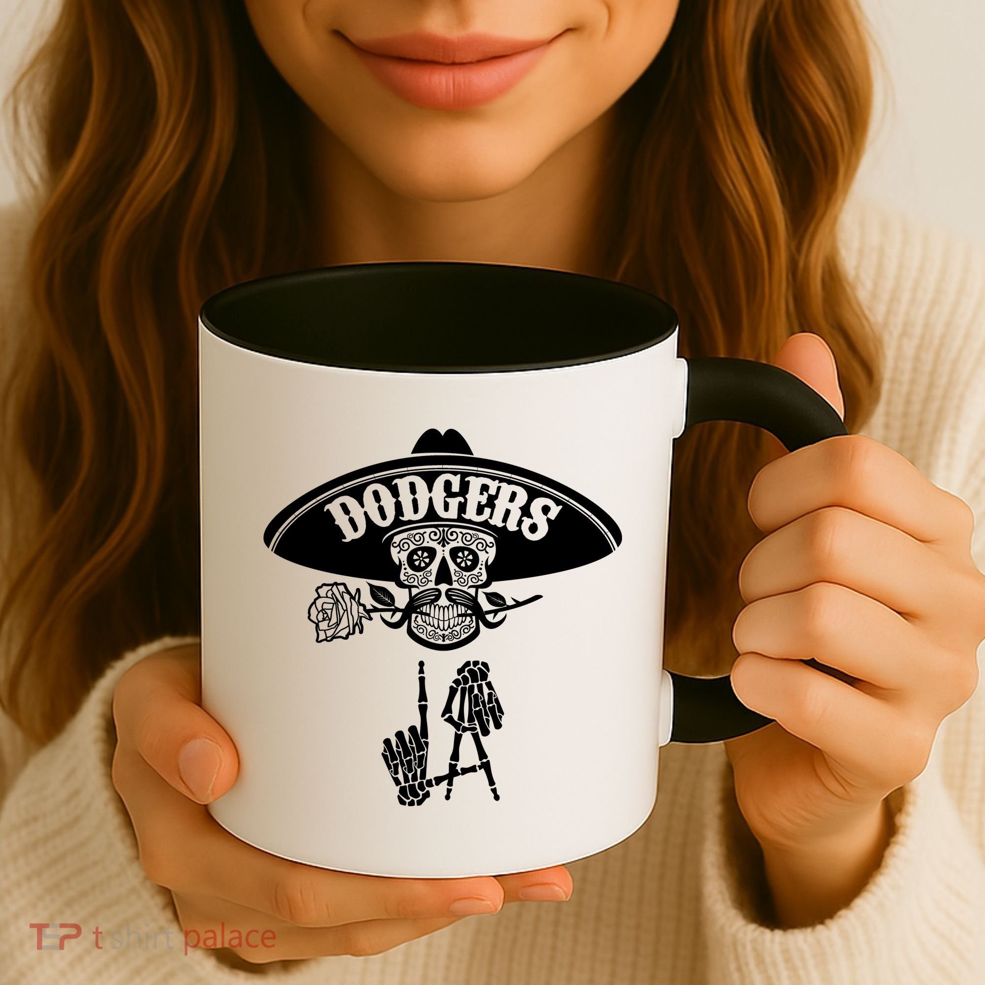 Funny Skull Dodgers Coffee Mug
