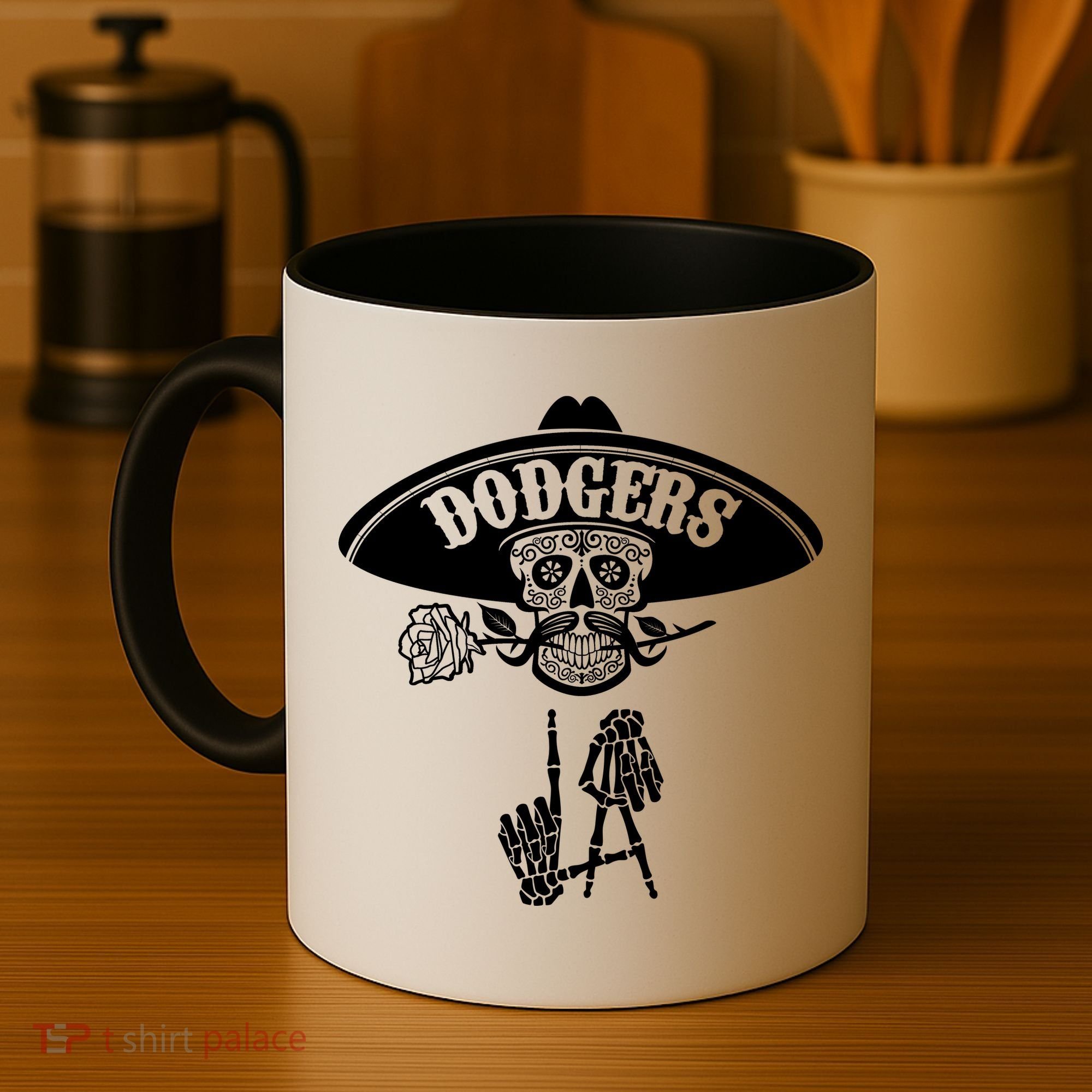 Funny Skull Dodgers Coffee Mug