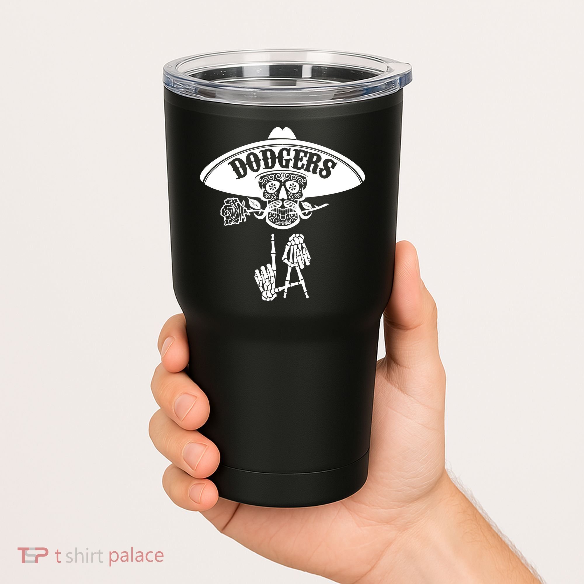 Funny Skull Dodgers Tumbler