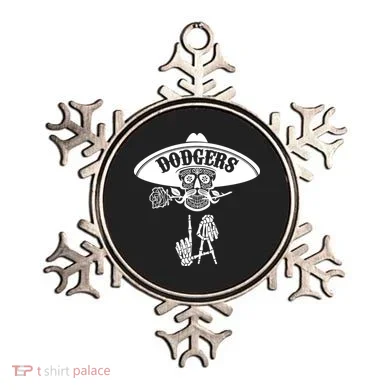 Funny Skull Dodgers Ornament