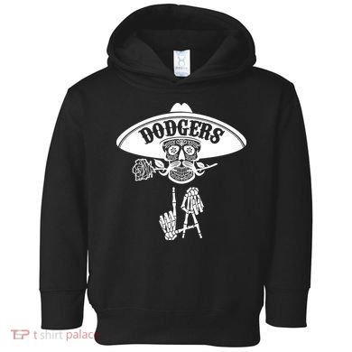 Funny Skull Dodgers Toddler Hoodie