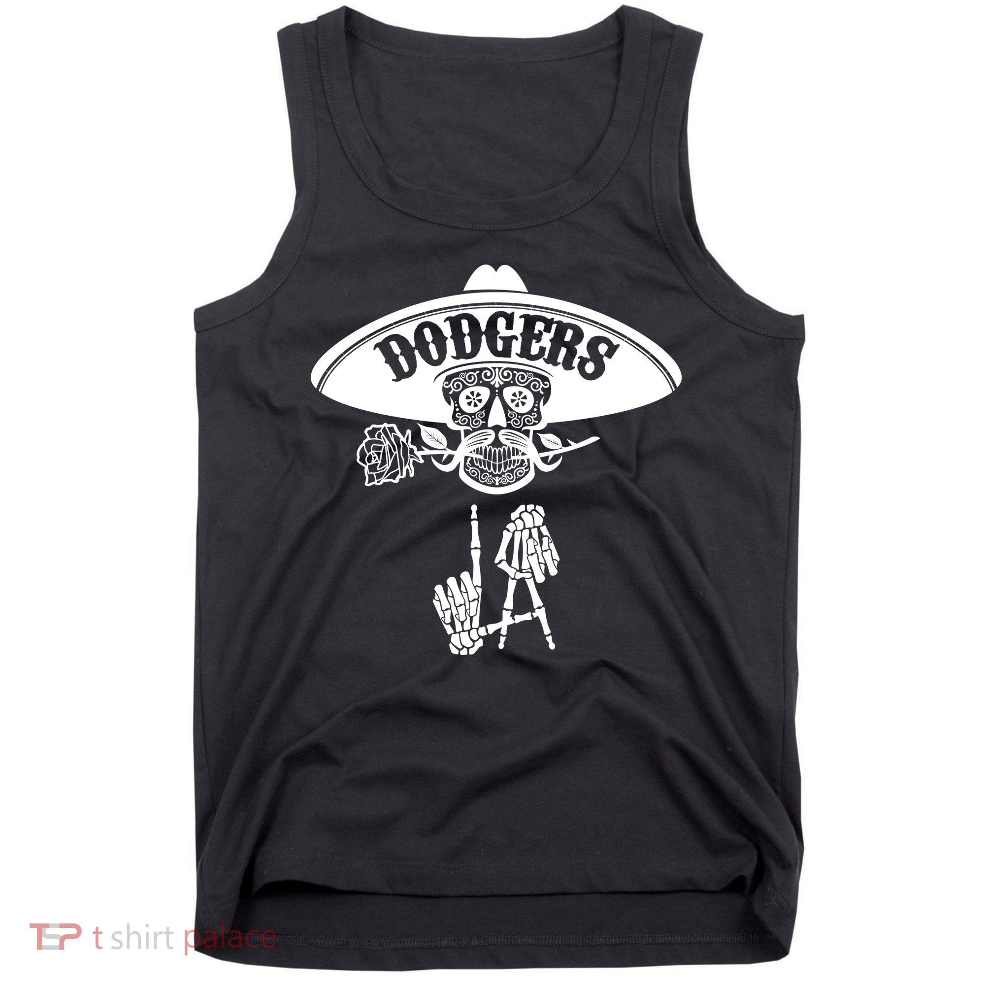 Funny Skull Dodgers Tank Top