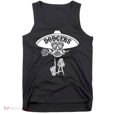 Funny Skull Dodgers Tank Top