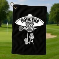 Funny Skull Dodgers Golf Towel thumb 1