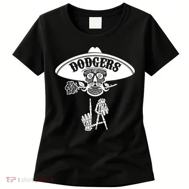 Funny Skull Dodgers Women's T-Shirt