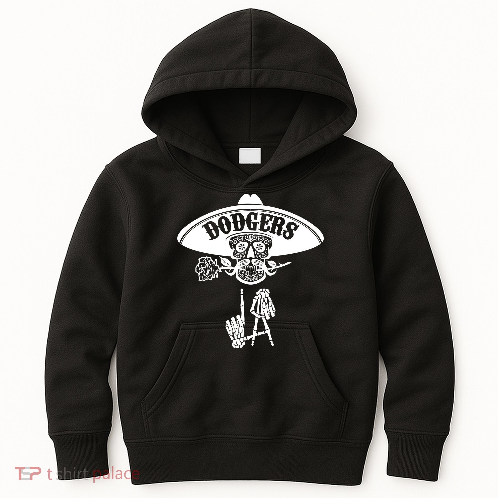 Funny Skull Dodgers Kids Hoodie