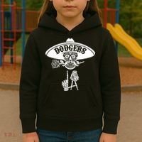 Funny Skull Dodgers Kids Hoodie thumb 3