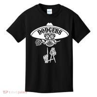 Funny Skull Dodgers Kids T-Shirt thumb 0