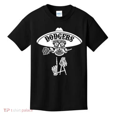 Funny Skull Dodgers Kids T-Shirt