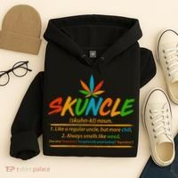 Funny Skuncle Definition Like A Regular Uncle Hoodie thumb 4