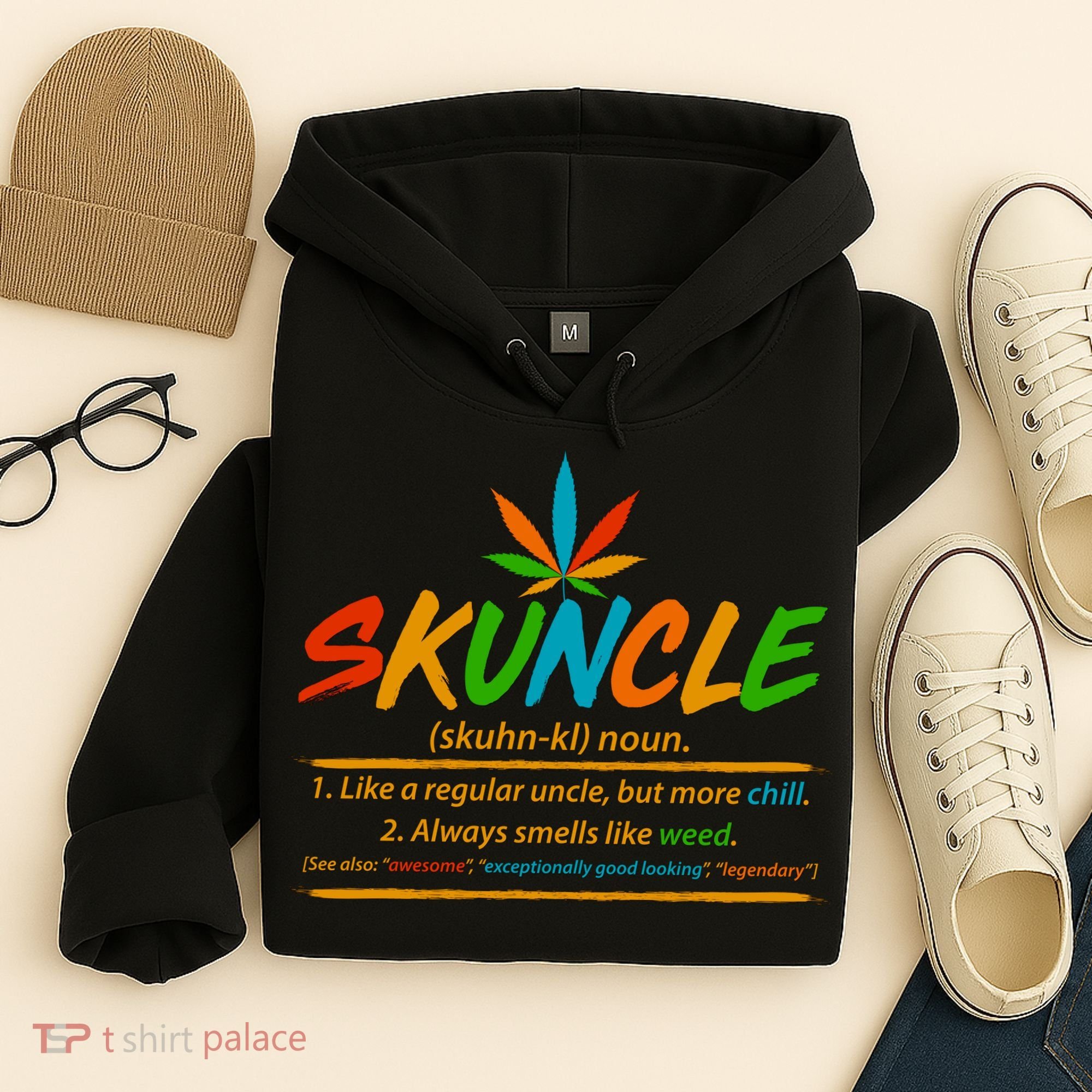 Funny Skuncle Definition Like A Regular Uncle Hoodie