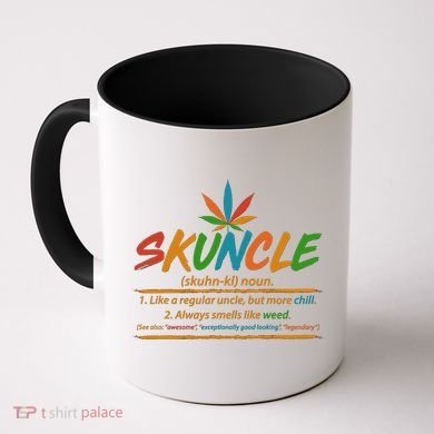 Funny Skuncle Definition Like A Regular Uncle Coffee Mug