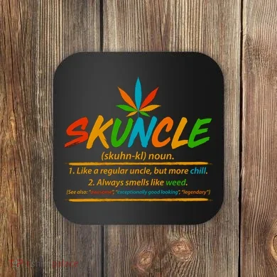Funny Skuncle Definition Like A Regular Uncle Coaster