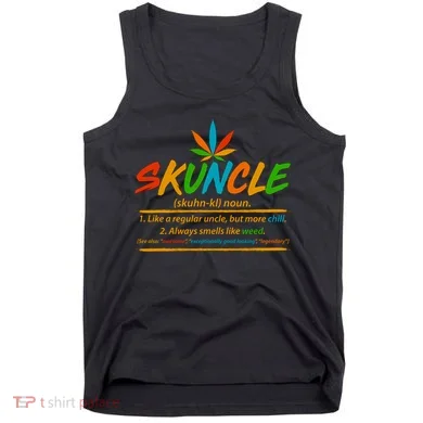Funny Skuncle Definition Like A Regular Uncle Tank Top